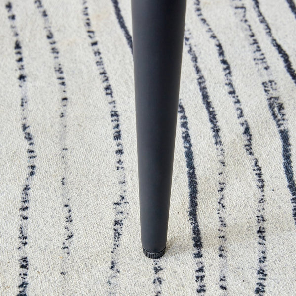 English Elm Modern Minimalist Dining & Office Chairs Set - Stylish Light Gray Pu Seats With Black Metal Legs W1151116749