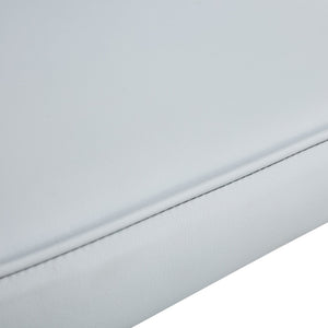 English Elm Modern 4-Piece Minimalist Dining & Office Chair Set - Light Gray Pu With Sturdy Black Metal Legs W1151116743