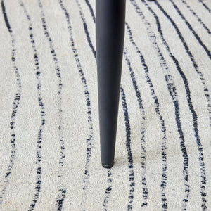 English Elm Modern Minimalist Dining Chairs Set Of 4 - Sleek Black Pu Leather With Curved Backrest & Metal Legs W1151116744