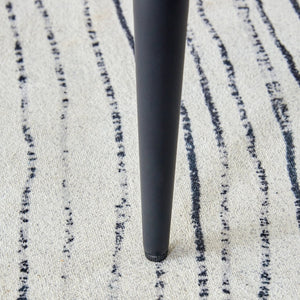 English Elm Modern 4-Piece Minimalist Dining & Office Chair Set - Light Gray Pu With Sturdy Black Metal Legs W1151116743