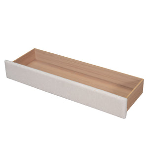 English Elm Teddy Plush Upholstered Queen Platform Bed with LED Remote & USB Ports, Durable Teddy Fleece Design Beige SF000047AAA