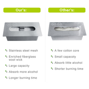 English Elm Rectangle Tabletop Bio Ethanol Fireplace Black — Portable Indoor/Outdoor Smokeless Fire Pit with Tempered Glass Safety and High-Temp Steel Base W1889134546