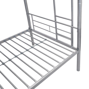 English Elm Twin Over Steel Bunk Bed with Pull Out Trundle Stair Access Kids Room W311120501