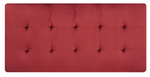 English Elm Stylish Velvet Cherry Ottoman 16"H x 57"W x 28"D — Durable Multifunctional Bench, Coffee Table, Footrest B078108239