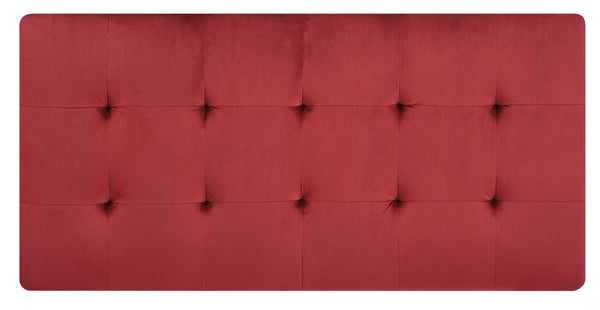 English Elm Stylish Velvet Cherry Ottoman 16"H x 57"W x 28"D — Durable Multifunctional Bench, Coffee Table, Footrest B078108239