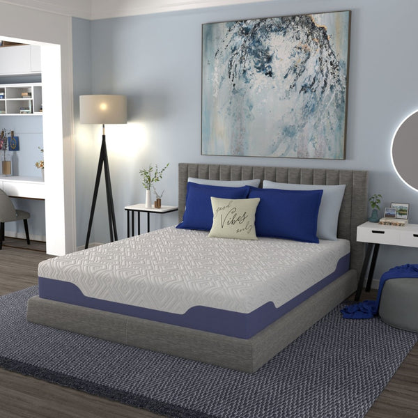 English Elm Vibe Supreme Hybrid Mattress with Gel Foam Coil Support and Biocool Sleep Technology B112133876