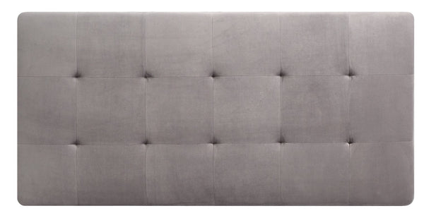 English Elm Chic Velvet Gray Ottoman for Two - 57"W Contemporary Bench Seating, Durable Modern Accent Piece B078108237