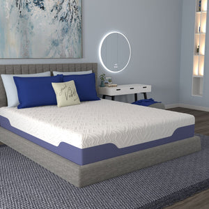 English Elm Vibe Supreme Hybrid Mattress with Gel Foam Coil Support and Biocool Sleep Technology B112133876