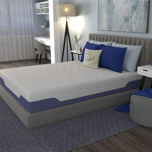 English Elm Vibe Supreme Cooling Hybrid Mattress with Biocool Foam and Encapsulated Coil Support B112133875
