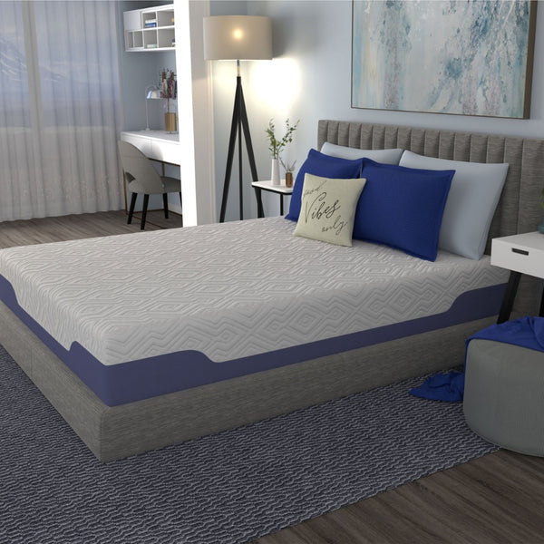 English Elm Vibe Supreme Cooling Hybrid Mattress with Biocool Foam and Encapsulated Coil Support B112133875
