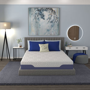 English Elm Vibe Supreme Hybrid Mattress with Gel Foam Coil Support and Biocool Sleep Technology B112133876