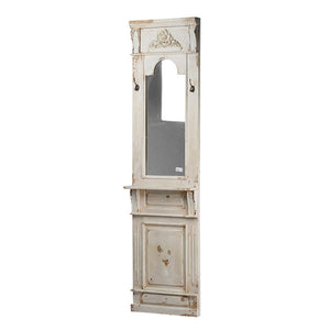 English Elm 20" Tall Narrow Fir Wood Wall Mirror with Hand-distressed Finish for French Country Decor W2078135188