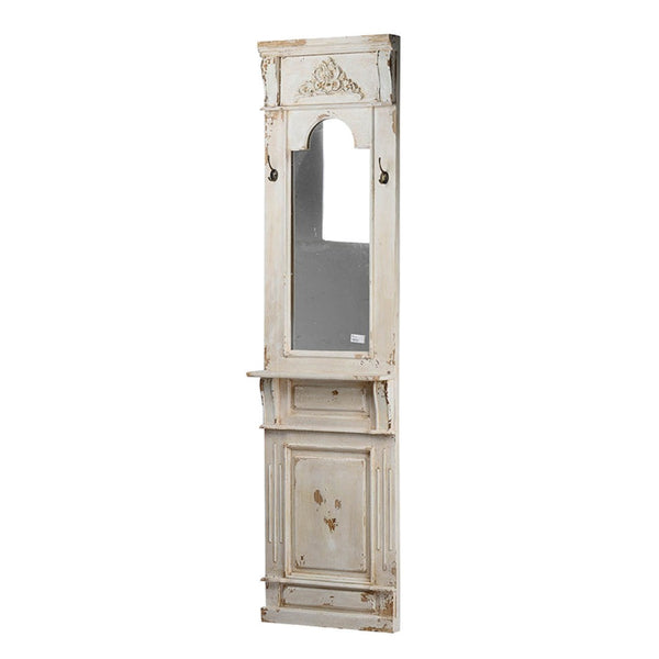 English Elm 20" Tall Narrow Fir Wood Wall Mirror with Hand-distressed Finish for French Country Decor W2078135188