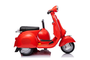 English Elm 6v Licensed Vespa Kids Ride on Scooter with Sidecar Key Start and Headlights B117135091