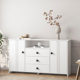 Hearth and Haven Sideboard Buffet Cabinet with Storage, Modern Kitchen Buffet Storage Cabinet with Drawer and Doors,  Large Coffee Bar with Adjustable Shelves For Kitchen W1321135101