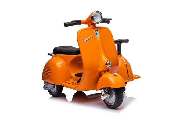 English Elm 6v Licensed Vespa Kids Ride on Scooter with Sidecar Key Start and Headlights B117135090