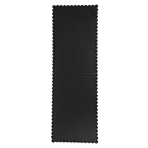 English Elm 23" Iron Beaded Frame Full Length Floor Mirror Sculptural Black Leaner for Bedroom W2078135197