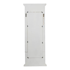 English Elm 21.5" Distressed White Fir Wood Full Length Floor Mirror Farmhouse Bedroom Entryway W2078135185