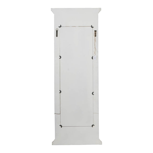English Elm 21.5" Distressed White Fir Wood Full Length Floor Mirror Farmhouse Bedroom Entryway W2078135185