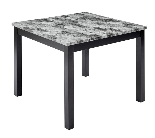 English Elm Nordic Square Wood Dining Set Clean Lined Scandinavian Style for Compact Rooms W1708S00014