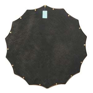 English Elm D40" Sunburst Round Wall Mirror Iron Mdf Frame Gold Finish Glam Entryway Accent W2078135184