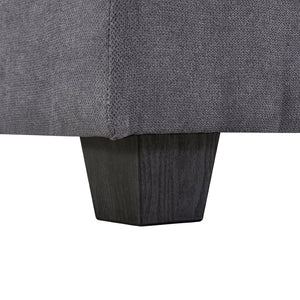 English Elm U_style Six Seat Modular U-shaped Sectional with Hidden Storage and Sleeper Function Dark Grey WY000363AAD