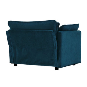 English Elm Comfy Deep Seat Chenille Armchair with Foam Cushion for Living Room Lounging W714S00302