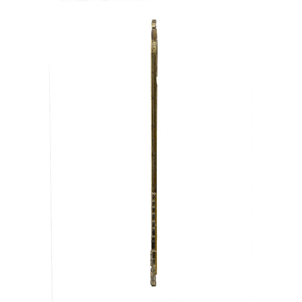 English Elm 24" Antique Gold Arched Full Length Mirror Baroque Relief Iron Frame Entryway Accent W2078135281
