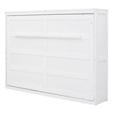 Hearth and Haven Full Size Wall Murphy Bed with Mattress Support, White LP000664AAK