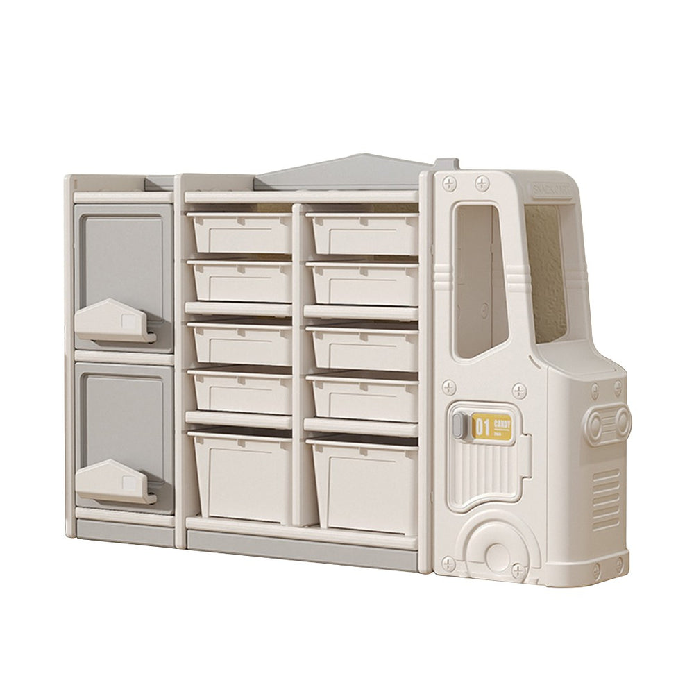English Elm Children's Toy Storage Cabinet Safe Multi-compartment Organizer for Bedroom or Playroom W509125832