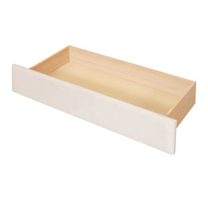 English Elm Twin Upholstered Daybed with Button-Tufted Headboard, Dual USB Ports & Two Large Storage Drawers Beige SF000048AAA