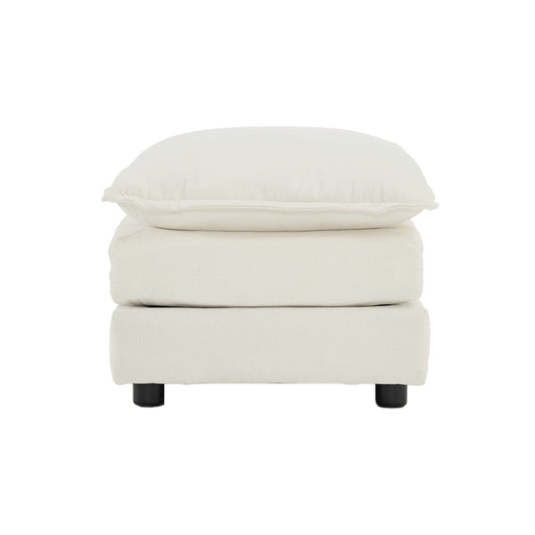 English Elm Chenille Upholstered Ottoman Footrest for Modular Sectional Living Room Sofa Setup W714P152264