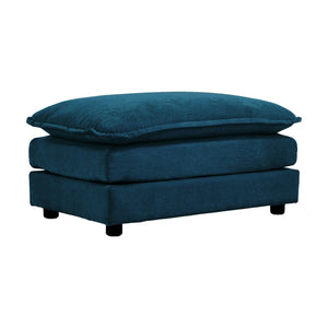 English Elm Chenille Upholstered Modular Ottoman Footrest for Sectional Sofa Living Room Seating W714113429