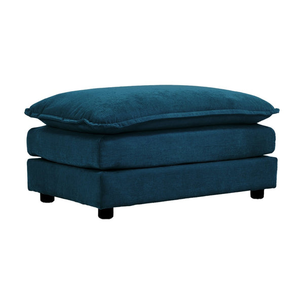 English Elm Chenille Upholstered Modular Ottoman Footrest for Sectional Sofa Living Room Seating W714113429