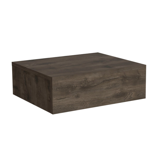 English Elm Milano Floating Nightstand Wall-Mounted with Drawer, Space-Saving Dark Brown End Table, 15.7"W x13.4"D B070137821
