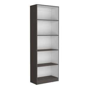 English Elm Home 4 Shelves Bookcase with Tiered Storage & Lower Shelf for Books Decor Organizing, Sleek Manufactured Wood Design Multi 44.9 L x 28.4 W x 3.2 H B070137835