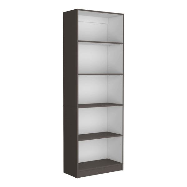 English Elm Home 4 Shelves Bookcase with Tiered Storage & Lower Shelf for Books Decor Organizing, Sleek Manufactured Wood Design Multi 44.9 L x 28.4 W x 3.2 H B070137835