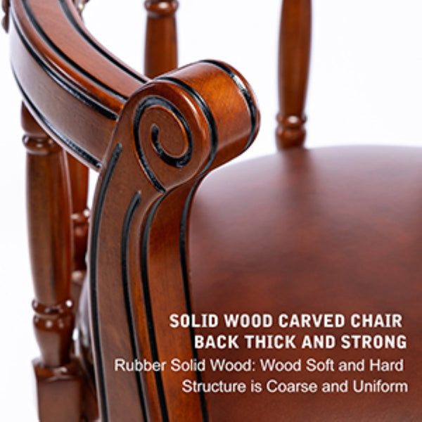 English Elm Seat Wooden Swivel Barstool 29.5” Height - 360° Rotating Chair For Kitchen, Bar, Or Dining Nook W2195135472-GIGA