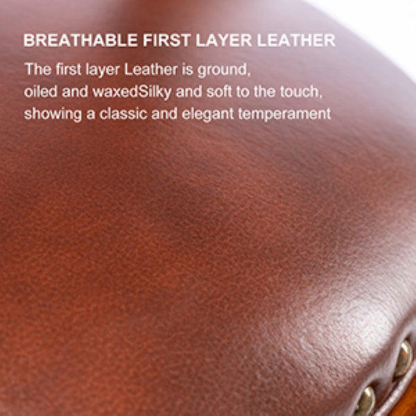 English Elm Seat Wooden Swivel Barstool 29.5” Height - 360° Rotating Chair For Kitchen, Bar, Or Dining Nook W2195135472-GIGA