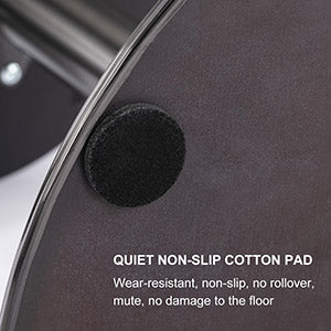 English Elm Swivel Stainless Steel Bar Stool with Faux Leather Backrest, Adjustable Height 21.7-31.5" Comfort Seat Black W2195135494