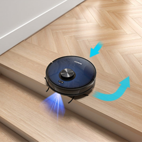 English Elm Geek Smart Robot Vacuum Mop with Lidar Navigation and 2700pa Suction for Pet Homes W100256728