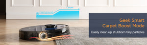 English Elm Geek Smart Robot Vacuum Mop with Lidar Navigation and 2700pa Suction for Pet Homes W100256728