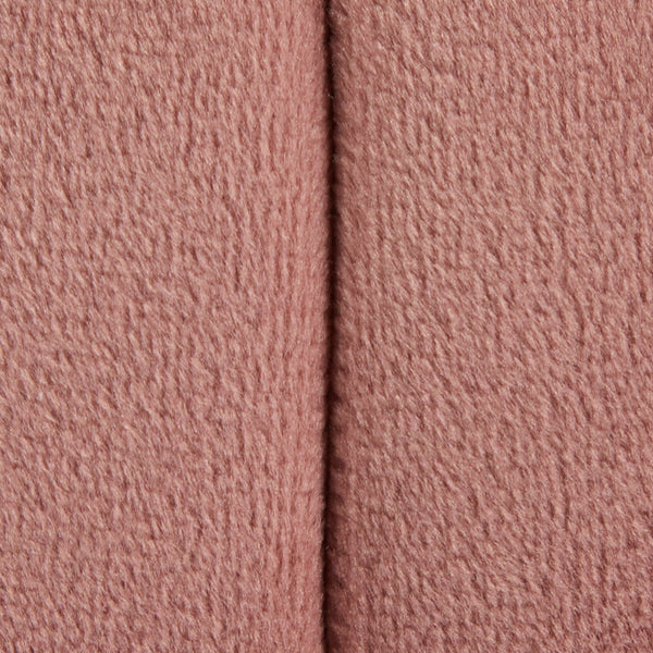 English Elm Braided Round Ottoman In Blush Pink Velvet - Chic Accent Furniture For Modern Living Spaces B116135818