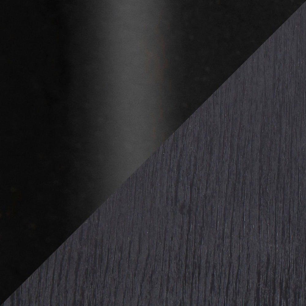 English Elm Riley Farmhouse Adjustable High-Back Office Chair - Black Metal & Wood, Rustic Style, Comfort & Support B116135753-GIGA