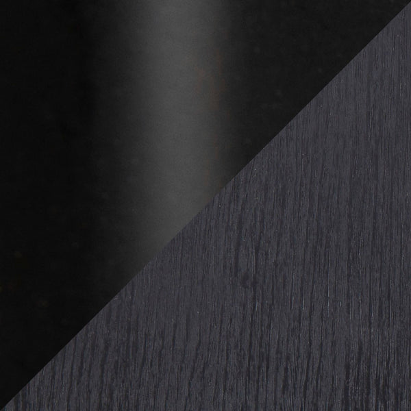 English Elm Riley Farmhouse Adjustable High-Back Office Chair - Black Metal & Wood, Rustic Style, Comfort & Support B116135753-GIGA