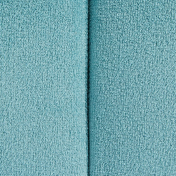 English Elm Braided Round Velvet Ottoman 24" by LumiSource — Stylish Braided Design, Foam-Padded Multiuse Seat Blue B116135821