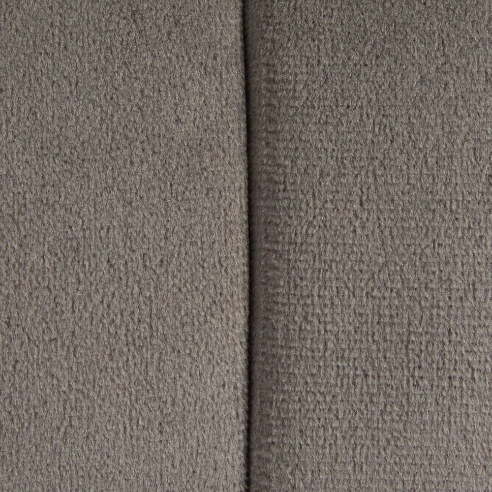 English Elm Braided Round Velvet Ottoman 24" by LumiSource — Stylish Braided Design, Foam-Padded Multiuse Seat Grey B116135820