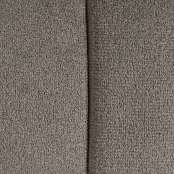 English Elm Braided Round Velvet Ottoman 24" by LumiSource — Stylish Braided Design, Foam-Padded Multiuse Seat Grey B116135820