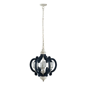 English Elm 3 Light Whitewash Fir Wood Drum Chandelier Iron Accents Farmhouse Foyer Dining W2078137030