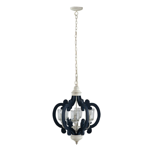 English Elm 3 Light Whitewash Fir Wood Drum Chandelier Iron Accents Farmhouse Foyer Dining W2078137030